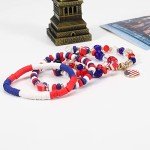 American Flag Stretch Bracelets for Women
