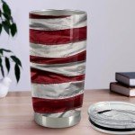 Eagle Tumbler with American Flag Design, 590ml