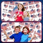 136 PCS American Flag Temporary Tattoos - Party Supplies