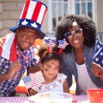 136 PCS American Flag Temporary Tattoos - Party Supplies