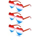 Red, White & Blue Star 4th of July Glasses