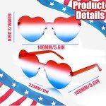 Red, White & Blue Star 4th of July Glasses