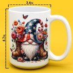 Patriotic Gnome Mug for Independence Day Celebrations