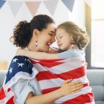 Red, White, Blue Star Drop Earrings for Independence Day