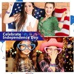 48 Pack American Flag Patriotic Silicone Bracelets