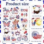 4th of July Metallic Temporary Tattoos - Patriotic Fun
