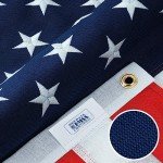 2.5x4 American Flags for Outside | Amercian Flag Made in USA Heavy Duty American Flags for Outside 2.5x4 with Embroidered Stars and Sewn Stripes American Flags for Outdoor High Wind- All Weather US