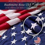 2.5x4 American Flags for Outside | Amercian Flag Made in USA Heavy Duty American Flags for Outside 2.5x4 with Embroidered Stars and Sewn Stripes American Flags for Outdoor High Wind- All Weather US