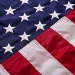 2.5x4 American Flags for Outside | Amercian Flag Made in USA Heavy Duty American Flags for Outside 2.5x4 with Embroidered Stars and Sewn Stripes American Flags for Outdoor High Wind- All Weather US