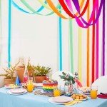 Andaz Press Crepe Paper Streamer Hanging Party Decorations Kit, 240-Feet, Red, White, Navy Blue, 1-Pack, 3-Rolls, July 4th Patriotic Colored Wedding Baby Bridal Shower Birthday Supplies