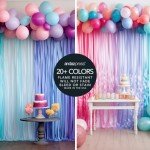 Andaz Press Crepe Paper Streamer Hanging Party Decorations Kit, 240-Feet, Red, White, Navy Blue, 1-Pack, 3-Rolls, July 4th Patriotic Colored Wedding Baby Bridal Shower Birthday Supplies