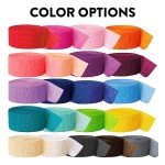 Andaz Press Crepe Paper Streamer Hanging Party Decorations Kit, 240-Feet, Red, White, Navy Blue, 1-Pack, 3-Rolls, July 4th Patriotic Colored Wedding Baby Bridal Shower Birthday Supplies