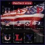 11 Pcs Happy 4th of July Independence Day Yard Signs with Stakes Star Patriotic Memorial Day Labor Day Veterans Day Yard Sign Weatherproof American Flag USA Letter Garden Lawn Banner Décor for Outdoor Lawn Garden Party Decorations