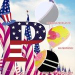 11 Pcs Happy 4th of July Independence Day Yard Signs with Stakes Star Patriotic Memorial Day Labor Day Veterans Day Yard Sign Weatherproof American Flag USA Letter Garden Lawn Banner Décor for Outdoor Lawn Garden Party Decorations