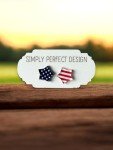 Simply Perfect Design - Patriotic American Flag Stud Earrings for Women, Hypoallergenic and Cute - Acrylic USA Jewelry, Perfect Fashion Accessories & Gifts - July 4th - Independence Day Stars