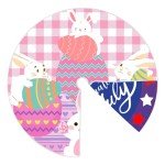 Sozize Easter Tree Skirt 4th of July Tree Skirt American Flag Day Memorial Day Patriotic Stars 36 Inch Double Sided Print Mat Independence Day Easter Christmas Tree Skirt for Holiday Party Decoration