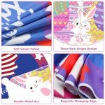 Sozize Easter Tree Skirt 4th of July Tree Skirt American Flag Day Memorial Day Patriotic Stars 36 Inch Double Sided Print Mat Independence Day Easter Christmas Tree Skirt for Holiday Party Decoration