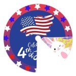 Sozize Easter Tree Skirt 4th of July Tree Skirt American Flag Day Memorial Day Patriotic Stars 36 Inch Double Sided Print Mat Independence Day Easter Christmas Tree Skirt for Holiday Party Decoration