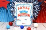 Amanda Creation Fourth of July Popsicle Party Fill In Invitations set of 20 with envelopes. Perfect for Summer parties, graduation, family reunions, barbeques, birthdays and more