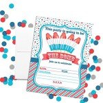 Amanda Creation Fourth of July Popsicle Party Fill In Invitations set of 20 with envelopes. Perfect for Summer parties, graduation, family reunions, barbeques, birthdays and more