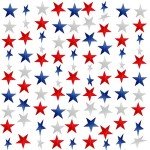 10 Pack 4th of July Decorations Red White and Blue Decorations - 130Ft/330 4th of july garland Patriotic Star Streamers Banner Garland Hanging Independence Day Fourth July Decor Memorial Day