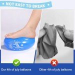 Wanlabaner 4th of July Balloons 30-Count Kit - Red White Blue Patriotic Latex Balloons with Stars & "4th of July" Printed, Independence Day Party Decorations