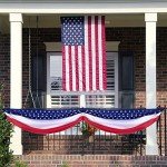 Wehhbtye 2PCS Patriotic Bunting Decorations-8.9x2.5 Feet 4th of july Outdoor Hanging Banner Flag,American Stars and Stripes Independence Day Flag for Memorial Day Porch Labor Day Yard Outside Party