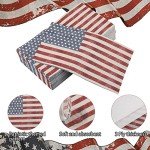 100 Pieces Patriotic Guest Napkins American Flag 3-Ply Disposable Paper Napkins 4th of July Hand Towel Decorative Dinner Napkin for Independence Day Kitchen Bathroom Party Tableware