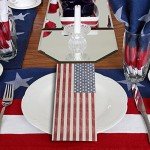 100 Pieces Patriotic Guest Napkins American Flag 3-Ply Disposable Paper Napkins 4th of July Hand Towel Decorative Dinner Napkin for Independence Day Kitchen Bathroom Party Tableware