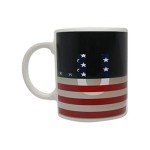 Sunkiss Unlimited Color Changing! State Flag ThermoH Exray Ceramic Coffee Mugs (USA Flag)