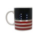 Sunkiss Unlimited Color Changing! State Flag ThermoH Exray Ceramic Coffee Mugs (USA Flag)