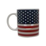 Sunkiss Unlimited Color Changing! State Flag ThermoH Exray Ceramic Coffee Mugs (USA Flag)