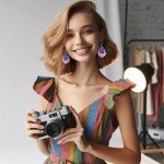 BOFILL American Flag Earrings for Women 4th of July Patriotic Independence Memorial Veterans Day Leather Teardrop Cute Dangle Lightweight Fun Holiday Gifts