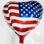 Mllxon 4th of July Balloons, American Flag Balloons, Patriotic Balloons for Independence Day Party Decorations Supplies,3PCS