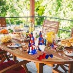 2Pcs 4th of July Patriotic Gnomes Plush Decorations - Mr & Mrs Handmade Swedish Tomte Gnomes Ornaments for Patriotic Party Table Decor- Fourth of July Party Home Mantle Fireplace Decor