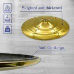 WJTQTBT Indoor Flag Pole Kit with Weighted & Thickened Base 6-8FT,Aluminum Commercial Indoor Flagpole for Office School City Hall,Heavy Duty Indoor Telescoping Flag Pole,Golden 1 Pack