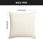 AVOIN colorlife Let Freedom Ring Stars Fireworks Red White Flower Throw Pillow Covers, 18 x 18 Inch 4th of July Patriotic Independence Memorial Day USA Flag Cushion Case for Sofa Couch Set of 4