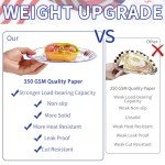 Grencian 96Pcs Military Welcome Home Decorations Veterans Day Plates Patriotic Paper Plates Disposable 350GSM Deployment Returning Party Tableware Set for Patriotic Army Homecoming Party, Serves 24