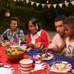 50Pcs Patriotic Oval Paper Plates American Flag Patriotic Party Supplies Large 10" X 12" Disposable 400GSM Paper Plates for 4th of July Independence Day Decorations Veterans Day Election Day Holiday