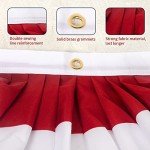 USA Pleated Fan Flag, American Patriotic Flag Bunting 1.5x3Ft for Outside, Bunting Flags Outdoor Indoor for 4th of July Decorations