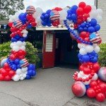 Red White and Blue Balloons, 67pcs 12 Inch Red White and Royal Blue Balloons 4th of July Patriotic Balloons for Independence Day Nautical Baseball Birthday Party Decorations