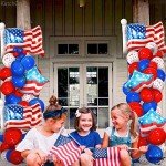 KatchOn, American Flag Balloons Set - 26 Inch, Pack of 34 | Election Balloons for Election Party Decorations | Patriotic Balloons for Independence Day Decor | Fourth of July Balloons, USA Balloons