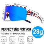 FMY Polarized Cycling Glasses Sports Sunglasses,UV400 Protection Eyewear Baseball Running Fishing for Men Women Youth