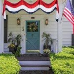 Aokansha American Patriotic Banner Decorations Porch Outdoor Bunting Flags 2x20Ft Red,White & Blue Stripe Banner 4th of July Decor Home Garden Outside USA Patriotic Flag Independence Day Labor Day Veterans Day Memorial Days-2Pack