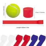 UNIIDECO Crepe Paper Streamers 6 Rolls Red Blue and White Streamers for 4th of July Flag Day Independence Day Labor Day Memorial Day President's Day Veteran's Day Party Decorations