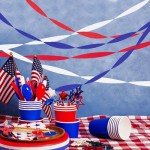 UNIIDECO Crepe Paper Streamers 6 Rolls Red Blue and White Streamers for 4th of July Flag Day Independence Day Labor Day Memorial Day President's Day Veteran's Day Party Decorations