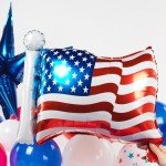 Patriotic Red White and Blue Balloon Garland Kit 119 pcs with Star print Patriotic Flag mylar Balloons for 4th of jul independent Day Veterans Day Memorial day Labor day decorations