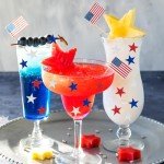 JarThenaAMCS 300Pcs Glitter Patriotic Star Sticker 4th of July Stars Stickers Red, Blue & Silver Star-Shaped Self-Adhesive Stickers for Invitations Party Favors and Crafts, 10 Sheet