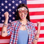 16 Pack 4th of July Decorations,Independence Day American Flag Glasses Red Blue White Patriotic USA Sunglasses Fourth of July Accessories for Photo Booth Memorial Day Props Party Favors Supplies Kids