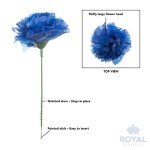 Royal Imports Artificial Carnations, Memorial Day, for Funeral Arrangements, Wedding Bouquets, Cemetery Wreaths, DIY Crafts - 100 Single 5" Stems - Red-Blue-White